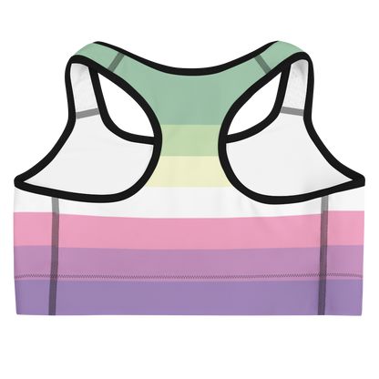 Genderfae Pride Flag Sports bra