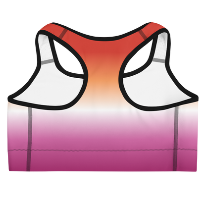 Lesbian Pride Gradient Sports bra