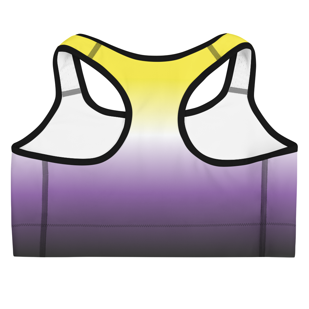 Enby Pride Gradient Sports bra