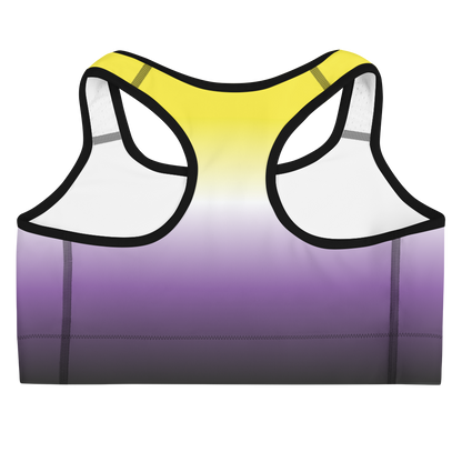 Enby Pride Gradient Sports bra