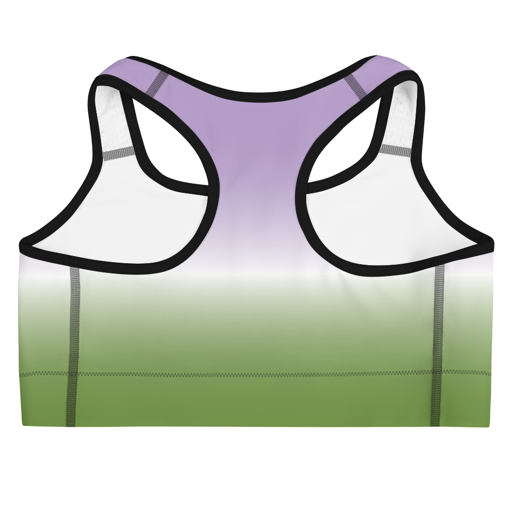 Genderqueer Pride Gradient Sports bra