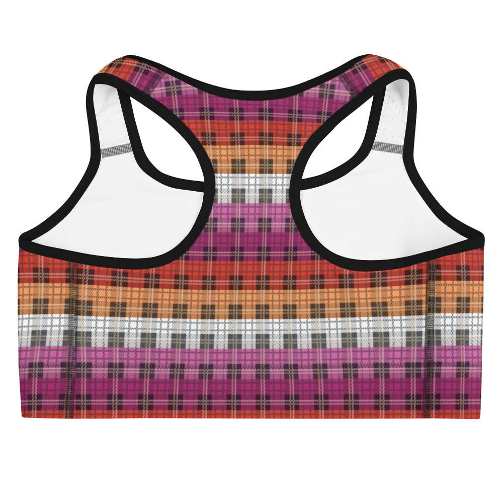 Lesbian Plaid Sports bra