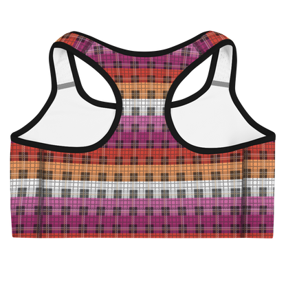 Lesbian Plaid Sports bra