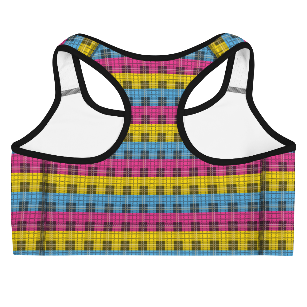 Pan Plaid Sports bra