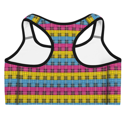 Pan Plaid Sports bra