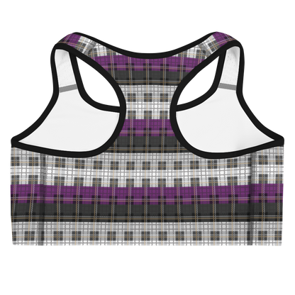 Ace Plaid Sports bra