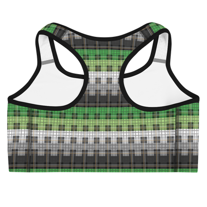 Aro Plaid Sports bra