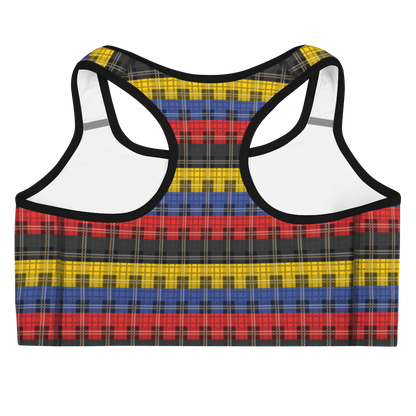 Poly Plaid Sports bra