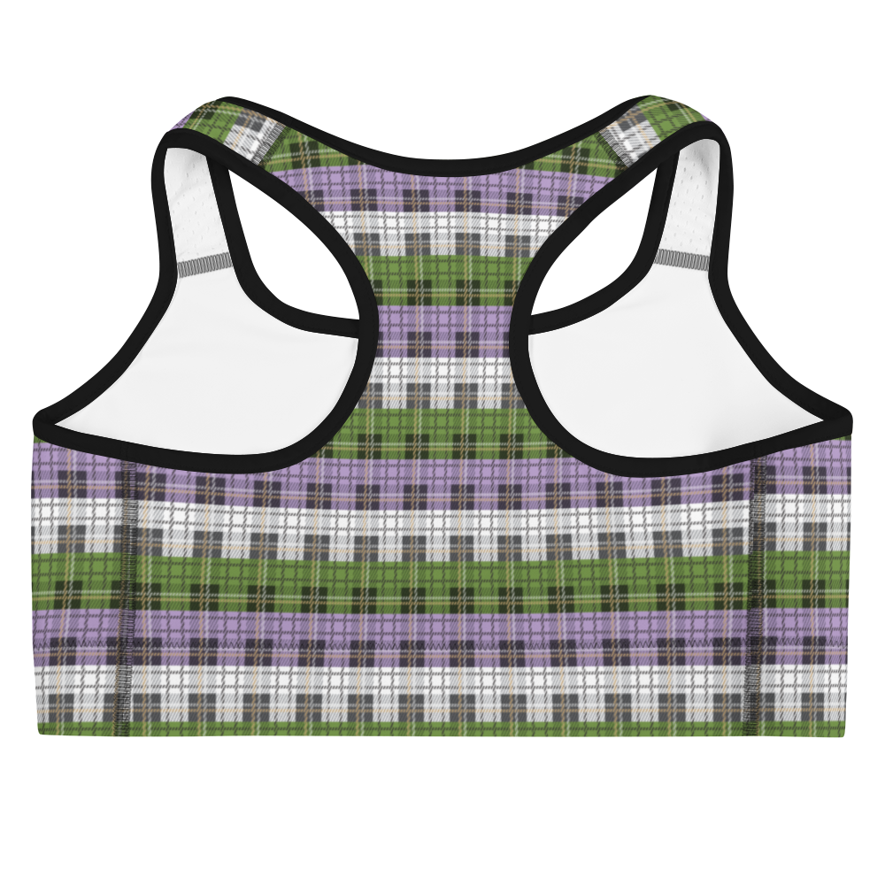 Genderqueer Plaid Sports bra