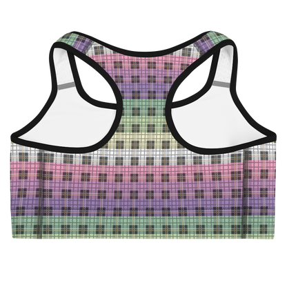 Genderfae Plaid Sports bra