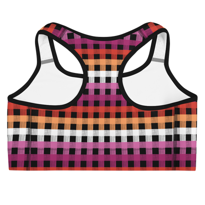 Lesbian Flannel Sports bra