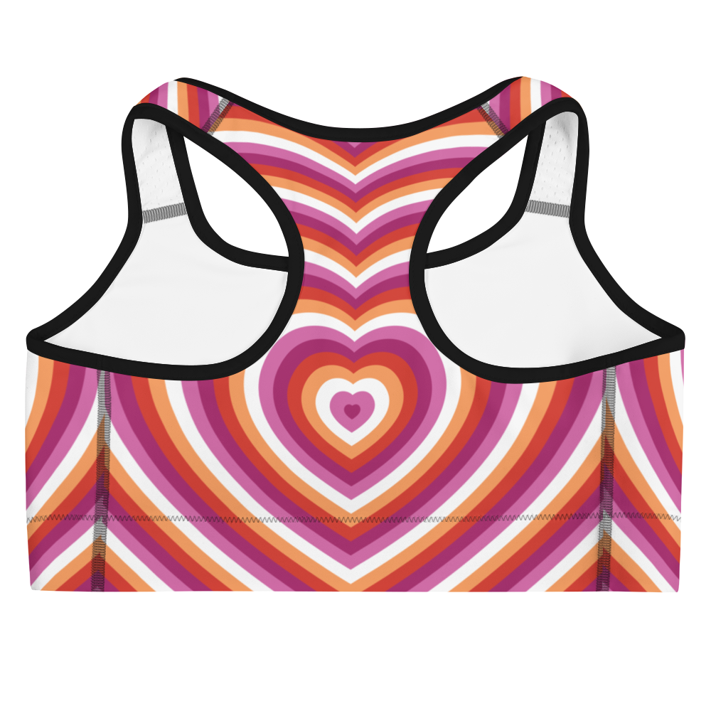 Lesbian Hearts Sports bra