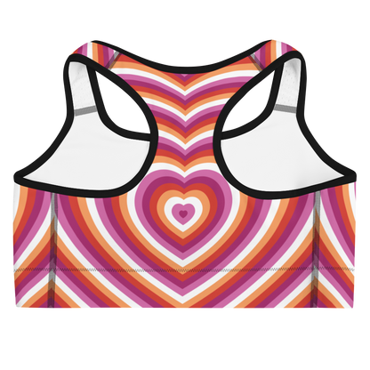 Lesbian Hearts Sports bra