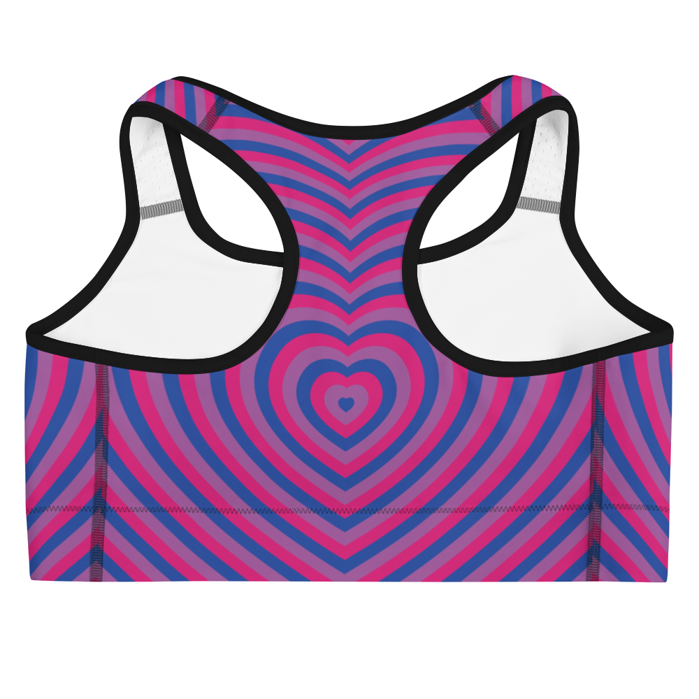 Bi Hearts Sports bra