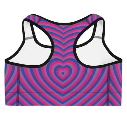 Bi Hearts Sports bra