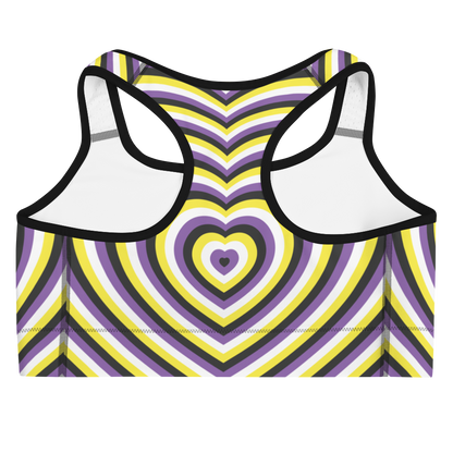 Enby Hearts Sports bra