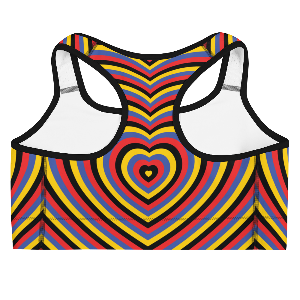 Poly Hearts Sports bra