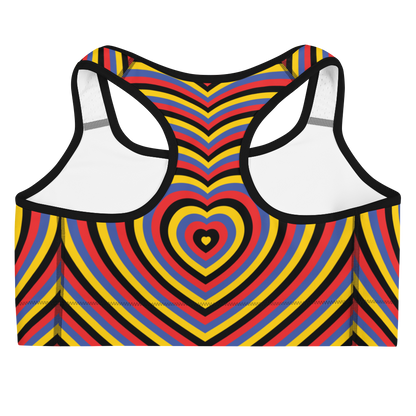 Poly Hearts Sports bra