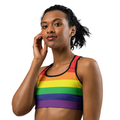 Rainbow Pride Flag Sports bra