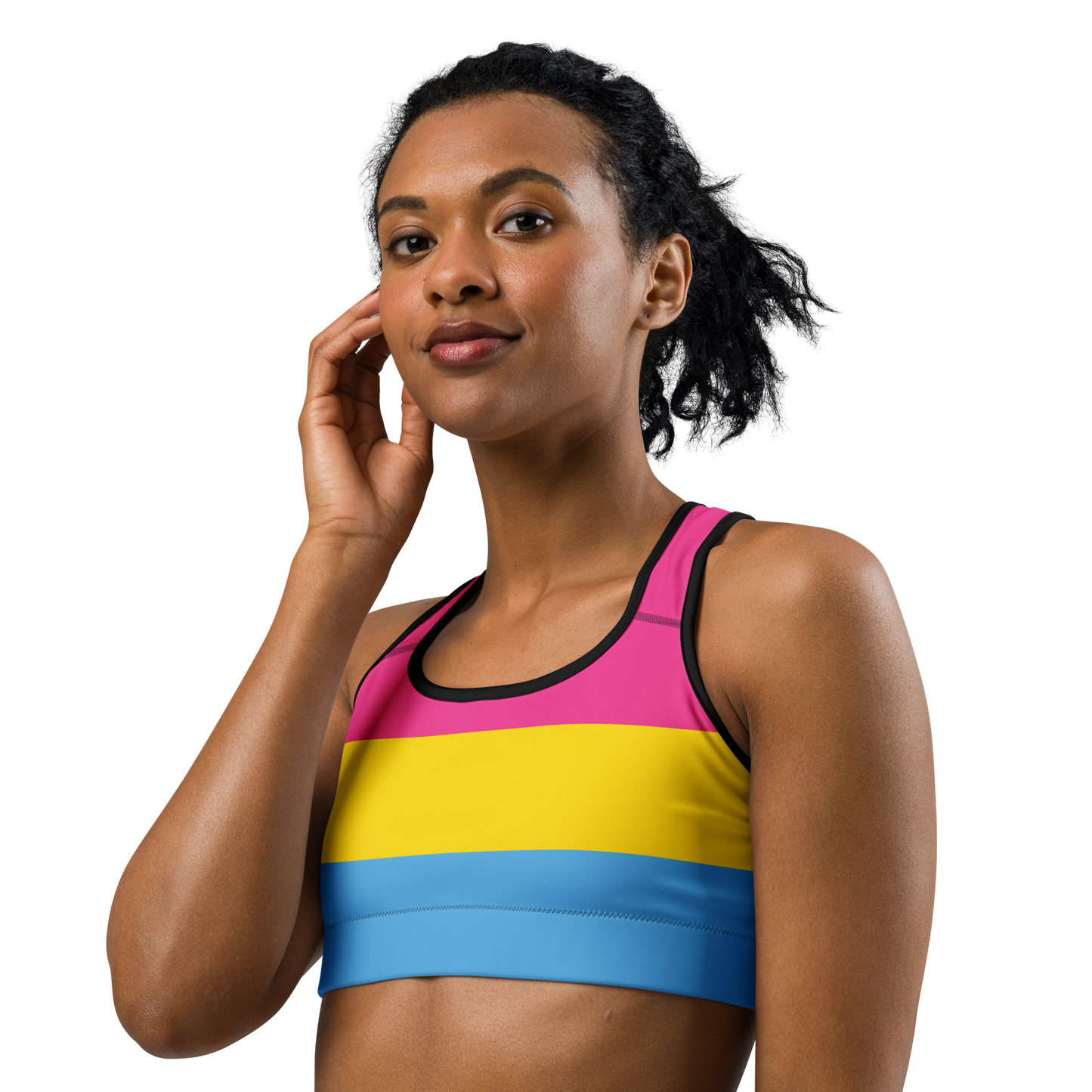 Pan Pride Flag Sports bra