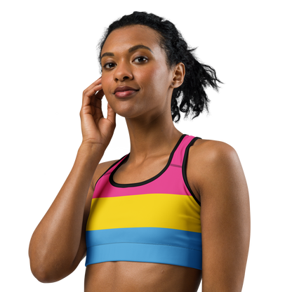 Pan Pride Flag Sports bra