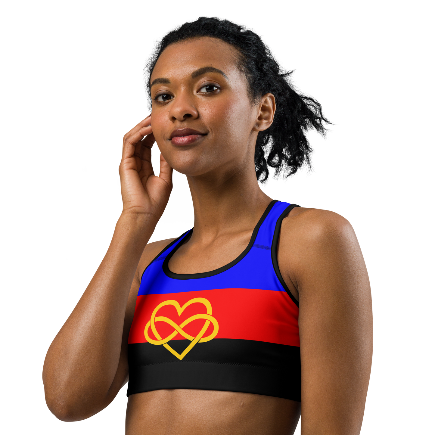 Poly Pride Flag Sports bra