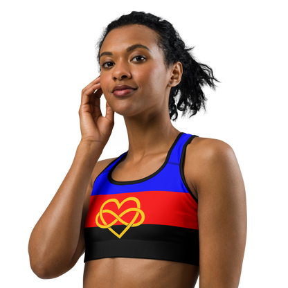 Poly Pride Flag Sports bra