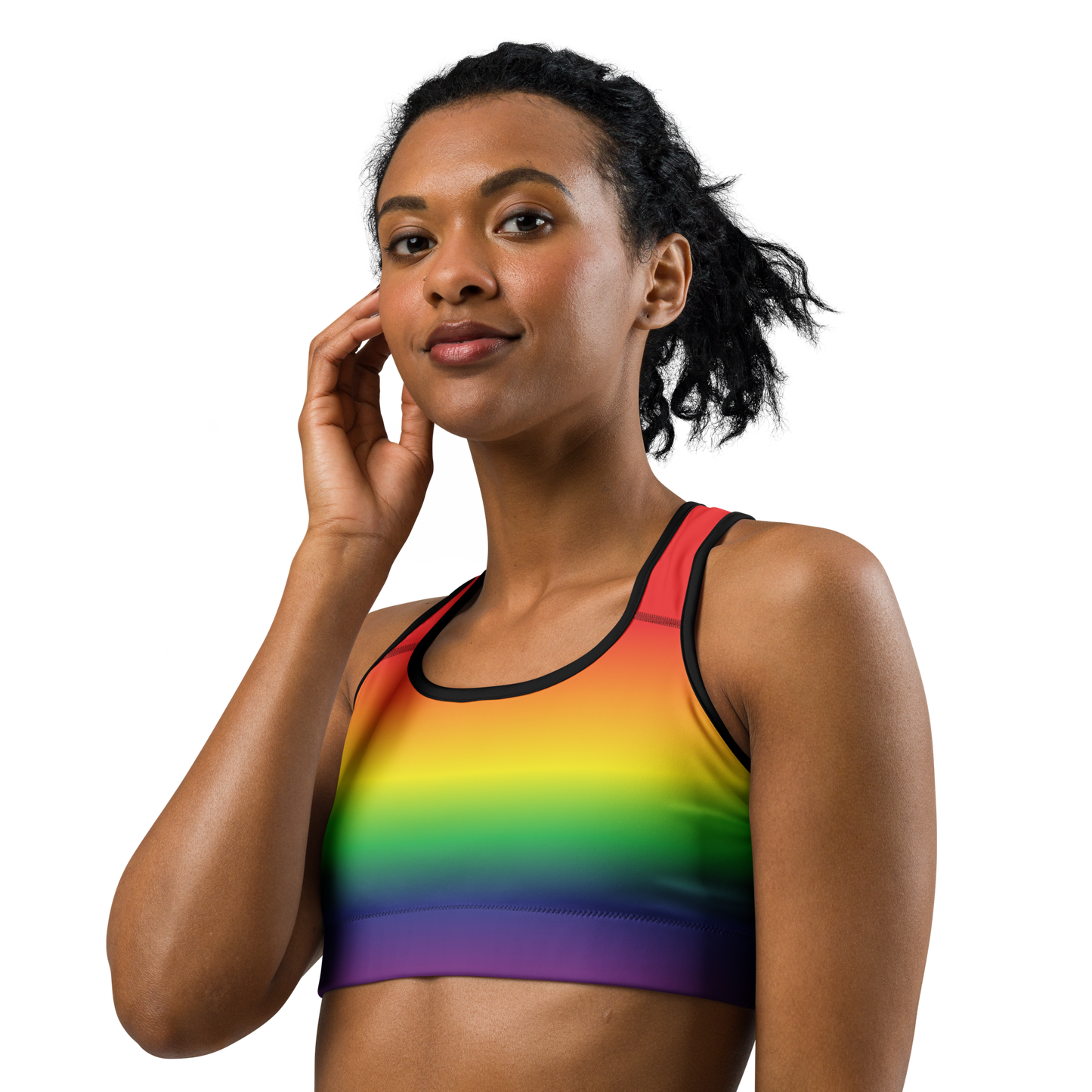 Rainbow Pride Gradient Sports bra