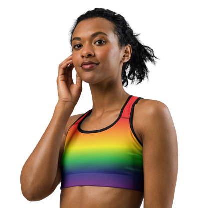 Rainbow Pride Gradient Sports bra