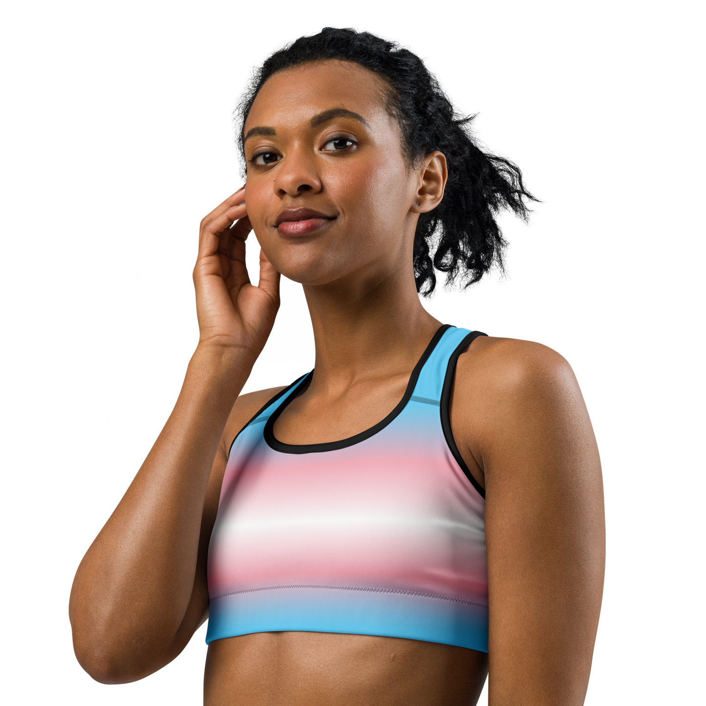 Trans Pride Gradient Sports bra