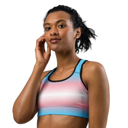 Trans Pride Gradient Sports bra