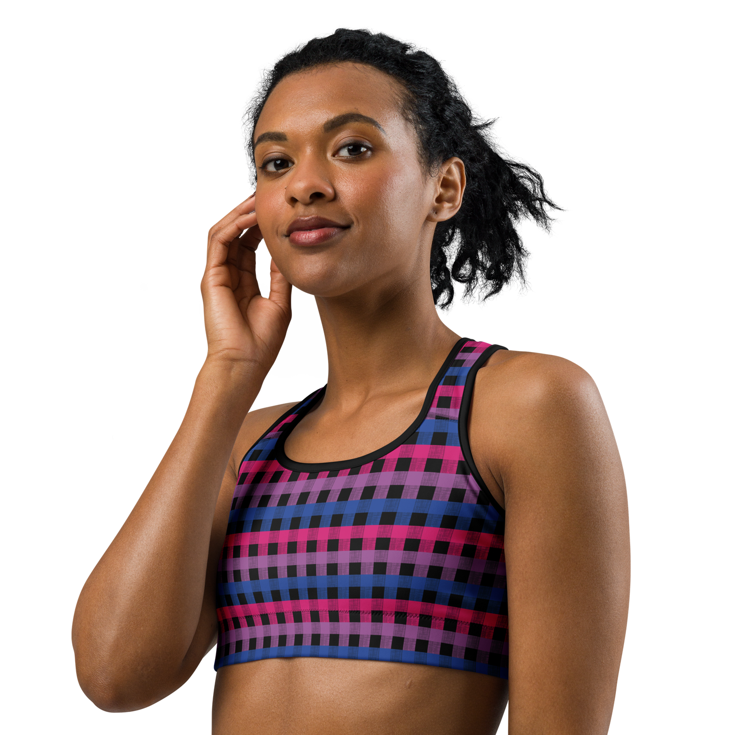 Bi Flannel Sports bra