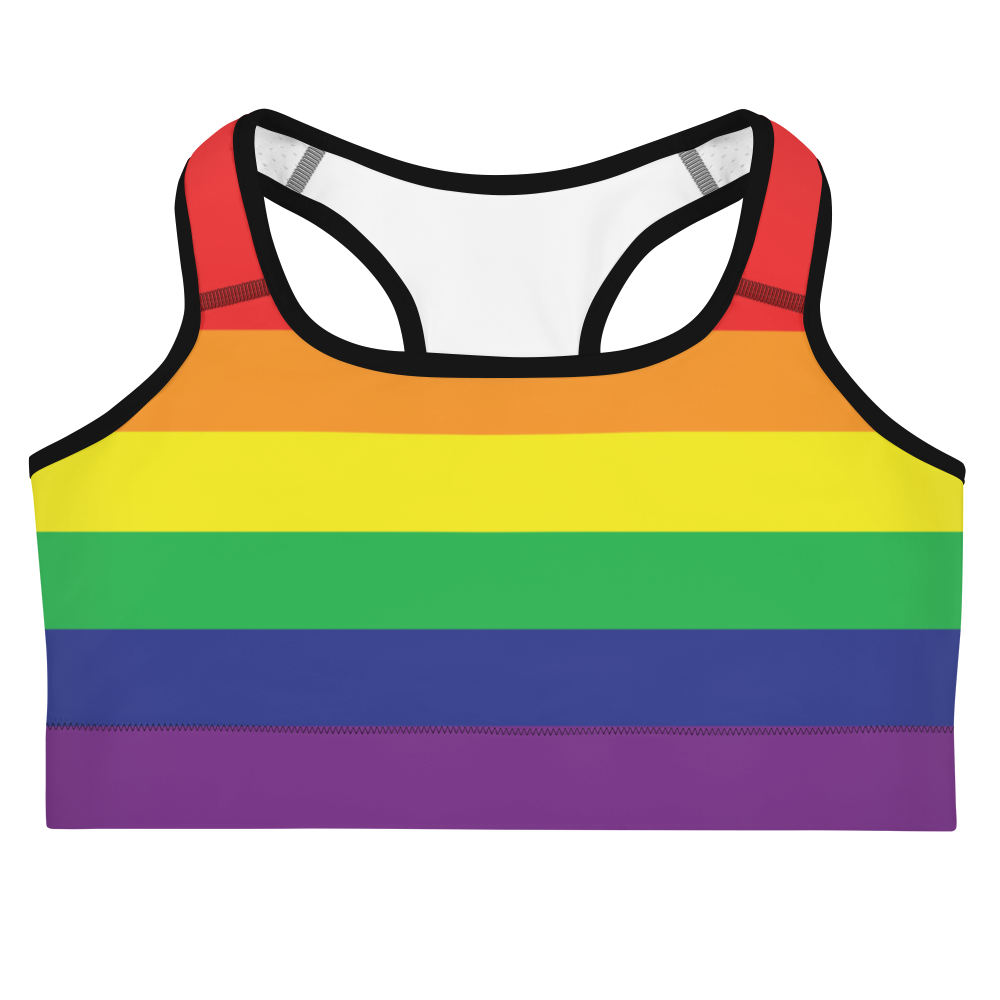 Rainbow Pride Flag Sports bra