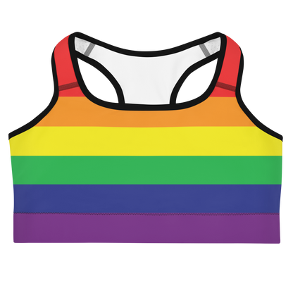 Rainbow Pride Flag Sports bra