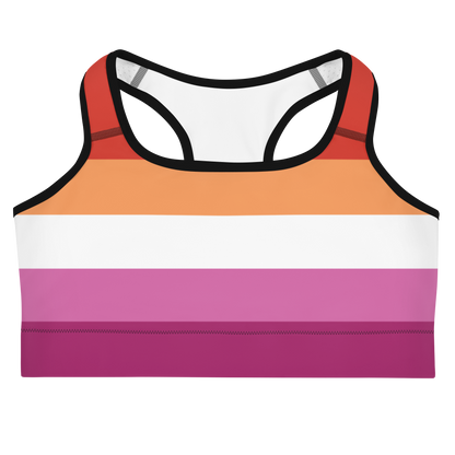 Lesbian Pride Flag Sports bra