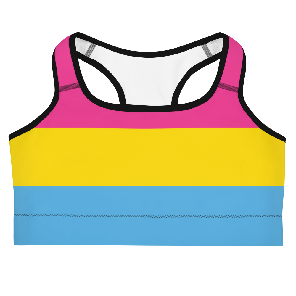 Pan Pride Flag Sports bra