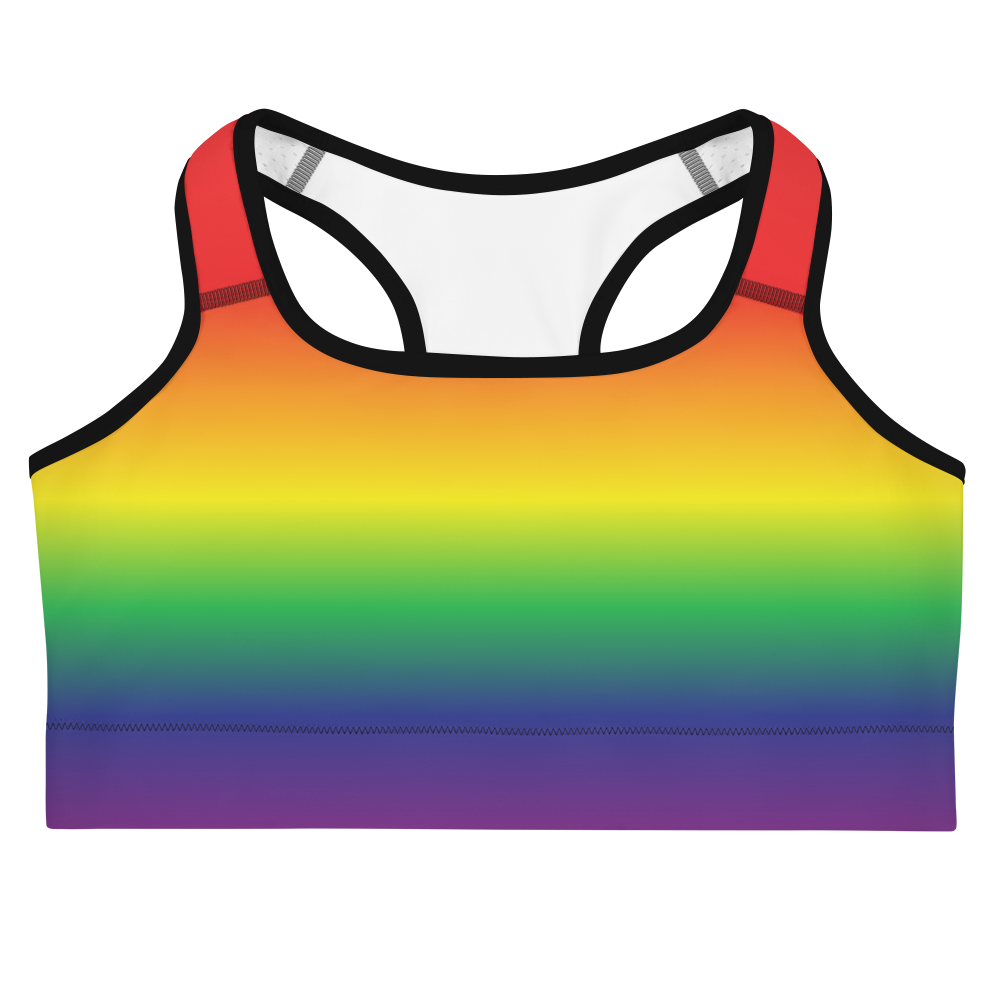 Rainbow Pride Gradient Sports bra