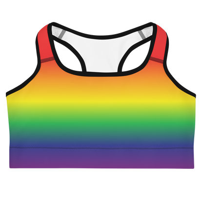 Rainbow Pride Gradient Sports bra