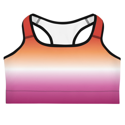 Lesbian Pride Gradient Sports bra