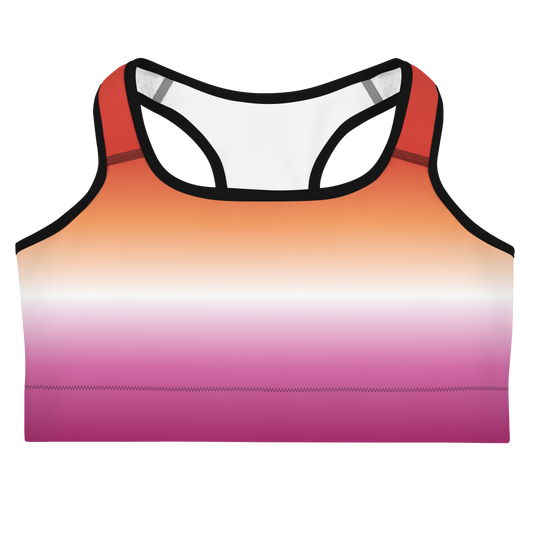 Lesbian Pride Gradient Sports bra