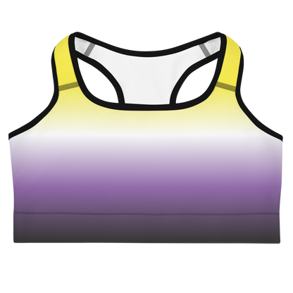 Enby Pride Gradient Sports bra