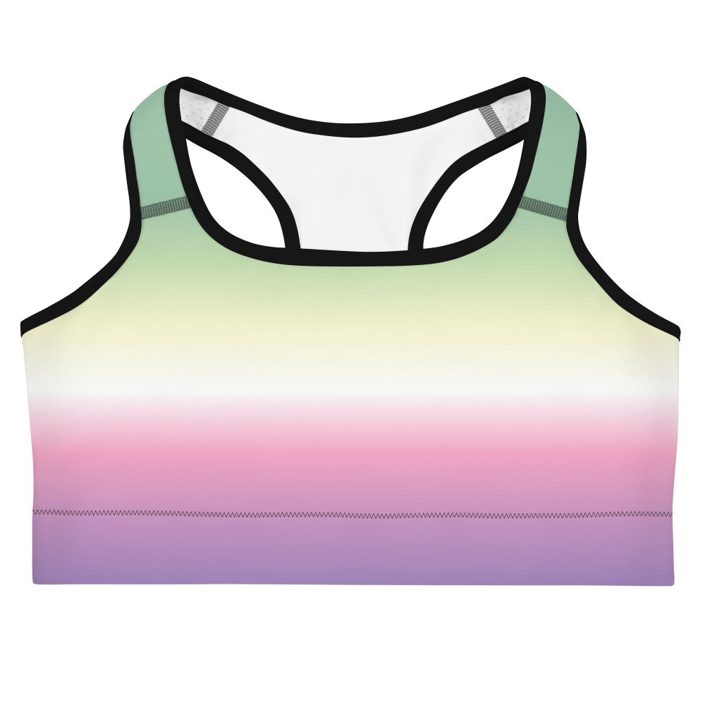 Genderfae Pride Gradient Sports bra