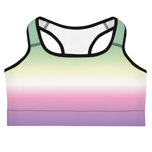 Genderfae Pride Gradient Sports bra