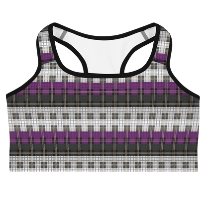 Ace Plaid Sports bra