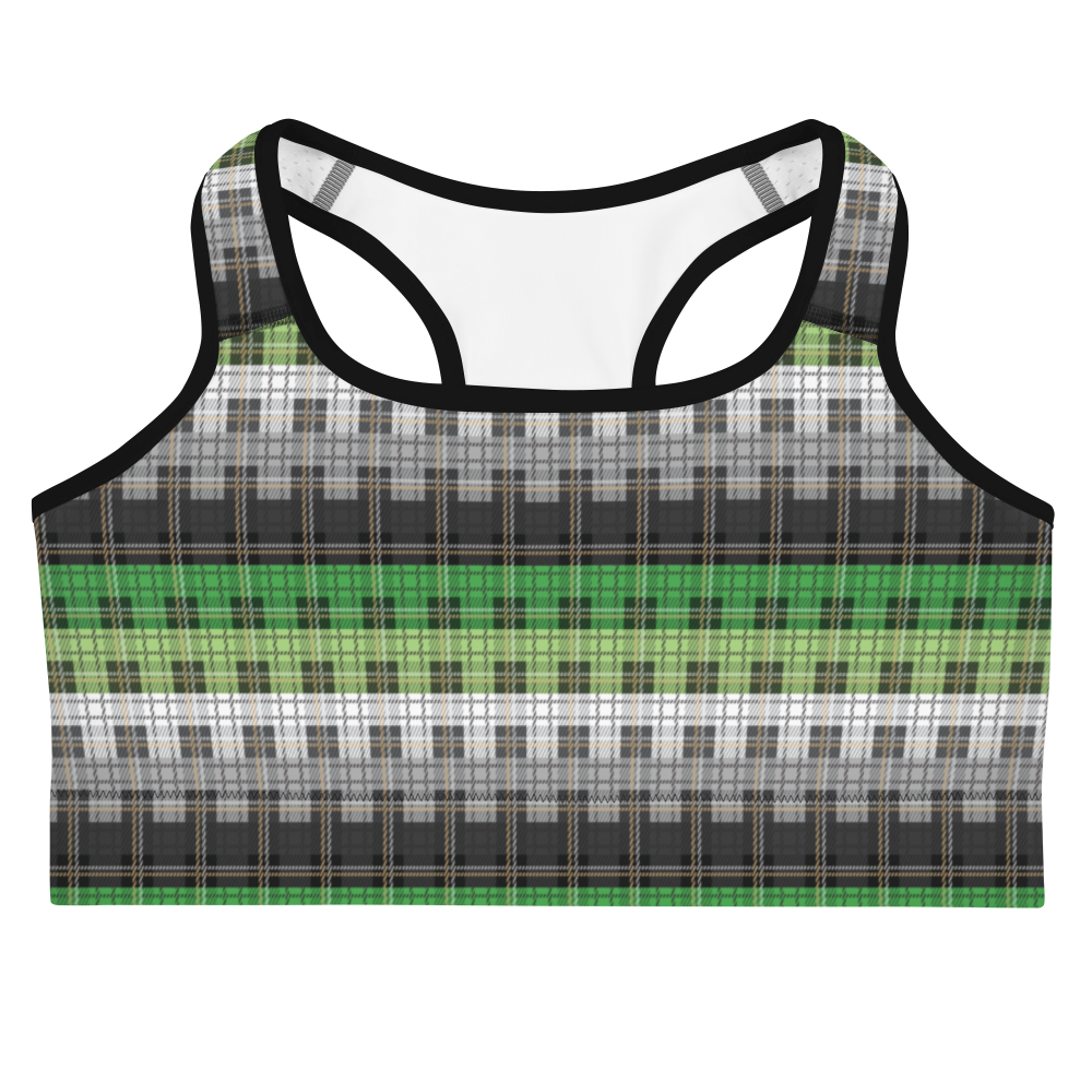 Aro Plaid Sports bra