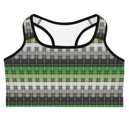 Aro Plaid Sports bra