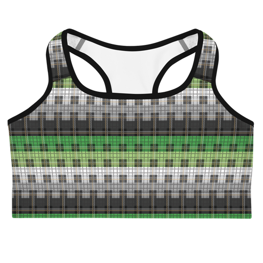 Aro Plaid Sports bra