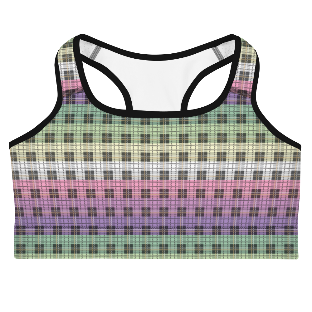 Genderfae Plaid Sports bra