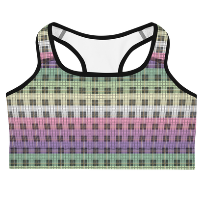 Genderfae Plaid Sports bra