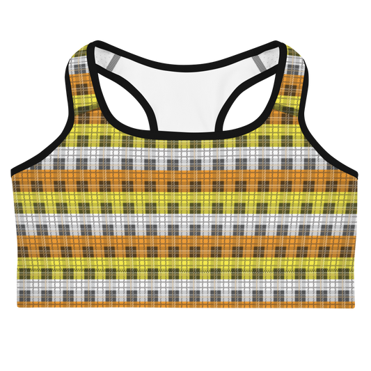 Maverique Plaid Sports bra